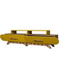 Hanah Home Soporte para TV Flora - Nogal y Amarillo